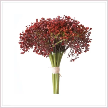 BABYS BREATH fátyolvirág csokor piros