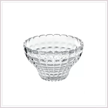 TIFFANY tálka ⌀12 cm áttetsző