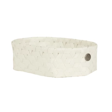 DIMENSIONAL ovál kosár XS - 14 ecru white