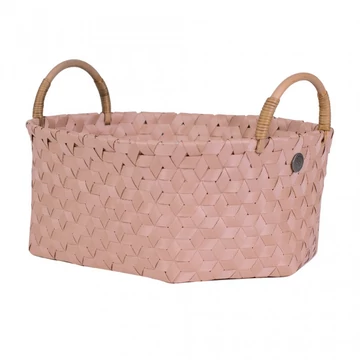 DIMENSIONAL ovál kosár rattan füllel M - 66 copper blush