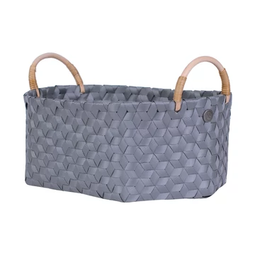 DIMENSIONAL ovál kosár rattan füllel M - 97 dark grey