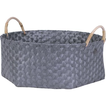 DIMENSIONAL kosár rattan füllel XL - szürke