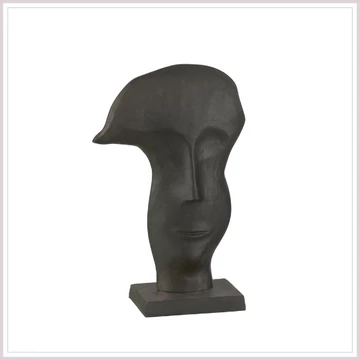MASK FACE szobor nagy fekete