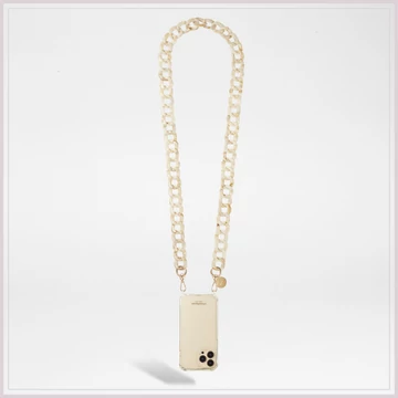 LA COQUE FRANCAISE TELEFON LÁNC - ALICE ECAILLE BEIGE