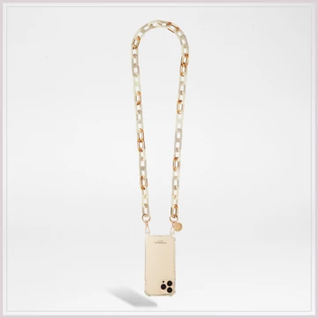 LA COQUE FRANCAISE TELEFON LÁNC - LIV BEIGE