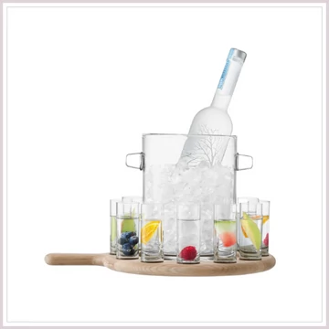 PADDLE vodkás készlet üveghűtővel