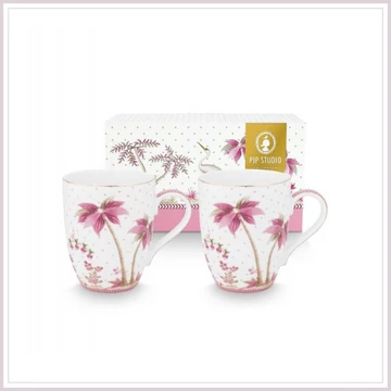 JOLIE DOTS csészeszett 350 ml gold-pink