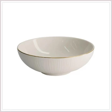Nippon White mélytányér LINES ∅ 19x5,5 cm