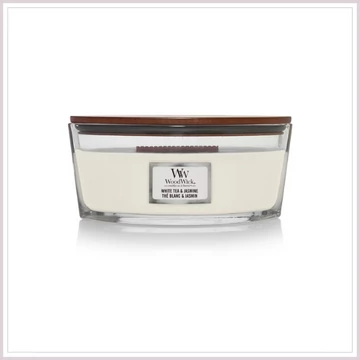 WOODWICK illatgyertya White tea - Jasmin hajó