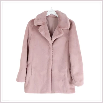 KENNEDY szőrmekabát pink M