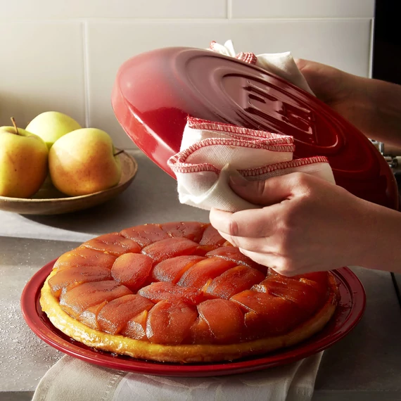 Tarte tatin almatorta sütő szett burgundy Emile Henry