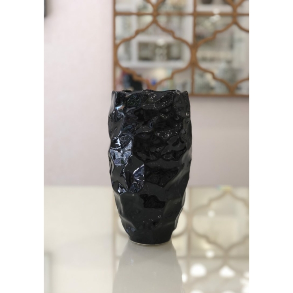 Váza BENNET fekete ∅ 19,5 x 35 cm
