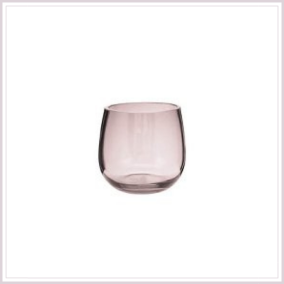 Váza/mécsestartó LIBERA pink ∅10x10 cm