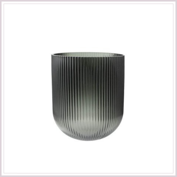 Váza RELAX structure grey ∅17x20 cm