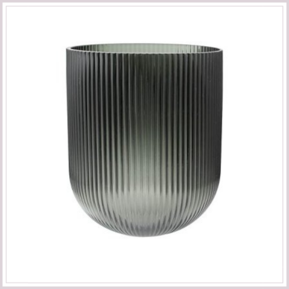 Váza RELAX structure grey ∅20x24 cm