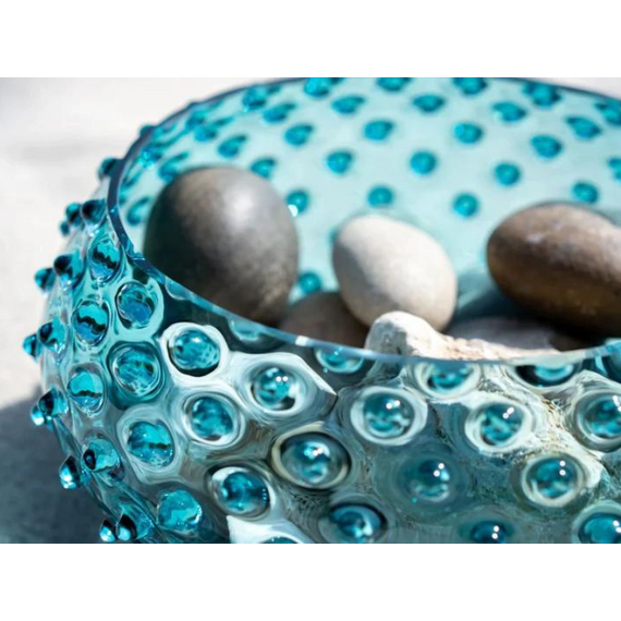 Hobnail tál aquamarine