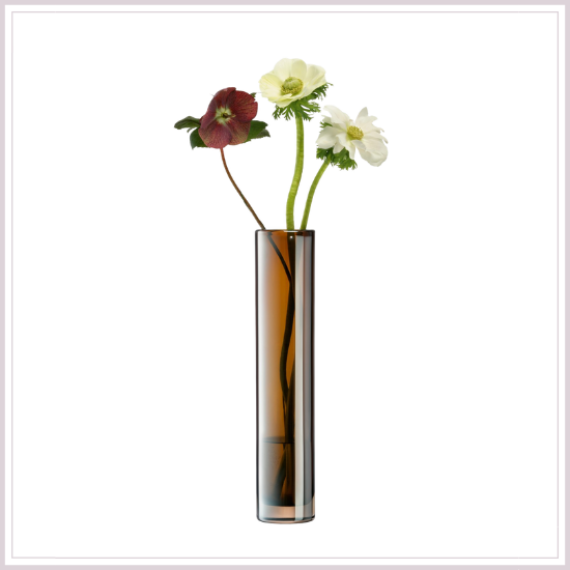 EPOQUE váza 30x6 cm borostyán