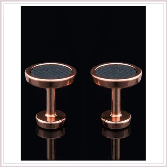 Lockstone ™ One Rosegold  18 karátos rosegold bevonatú mandzsettagombok 