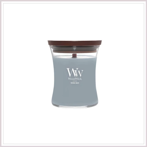 WOODWICK illatgyertya Terra Haze közepes