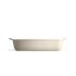 Kép 2/4 - Négyszögletes sütőedény krémszínű 36,5x23,5 cm 
