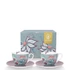 Kép 2/3 - FLOWER FESTIVAL csészeszett világoskék 280 ml 
